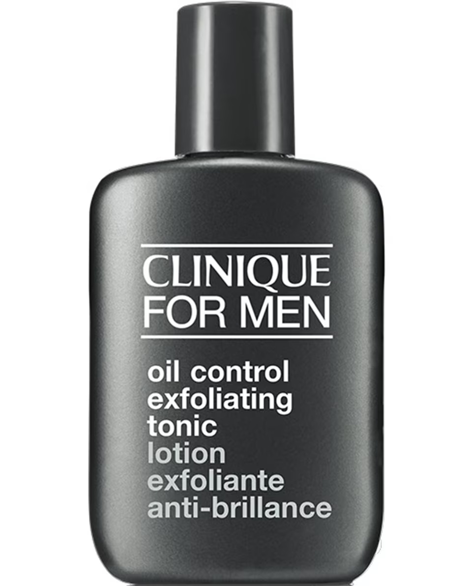 CLINIQUE CLINIQUE FOR MEN™ LOȚIUNE TONICĂ EXFOLIANTĂ PENTRU CONTROLUL SEBOASEI - TEN MIXT SAU GRAS - SISTEM ÎN 3 PAȘI