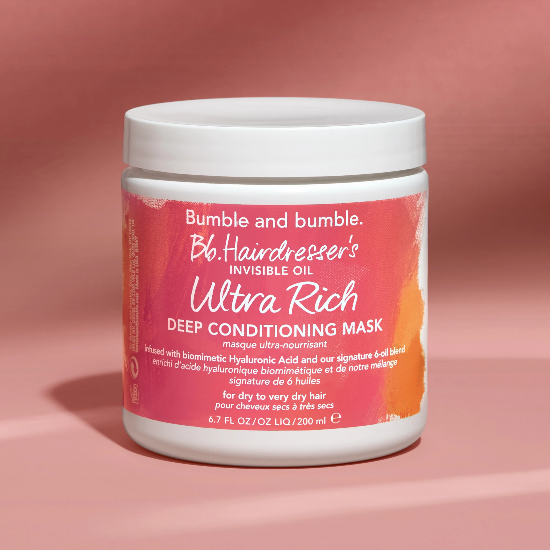 Mască de îngrijire profundă cu ulei invizibil pentru coafor, ultra bogată, 200 ml - Bumble and bumble