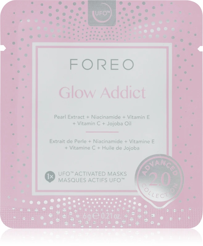 FOREO UFO™ Glow Addict skaistinamoji veido kaukė