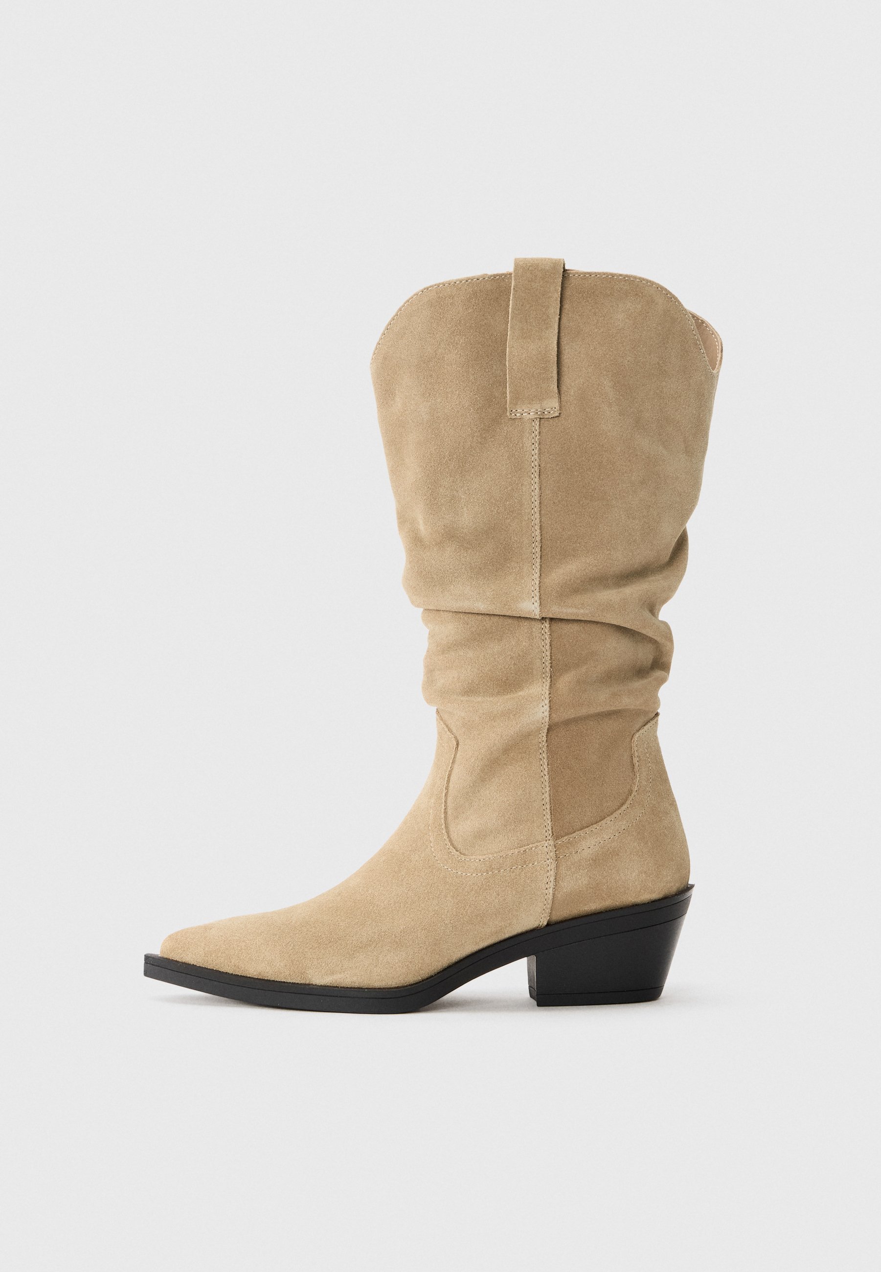 Even&Odd Cowboy-/Bikerstiefel – Beige