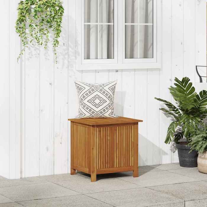 Caja de almacenamiento para jardín vidaXL 60x50x58 cm Madera maciza de acacia 310283