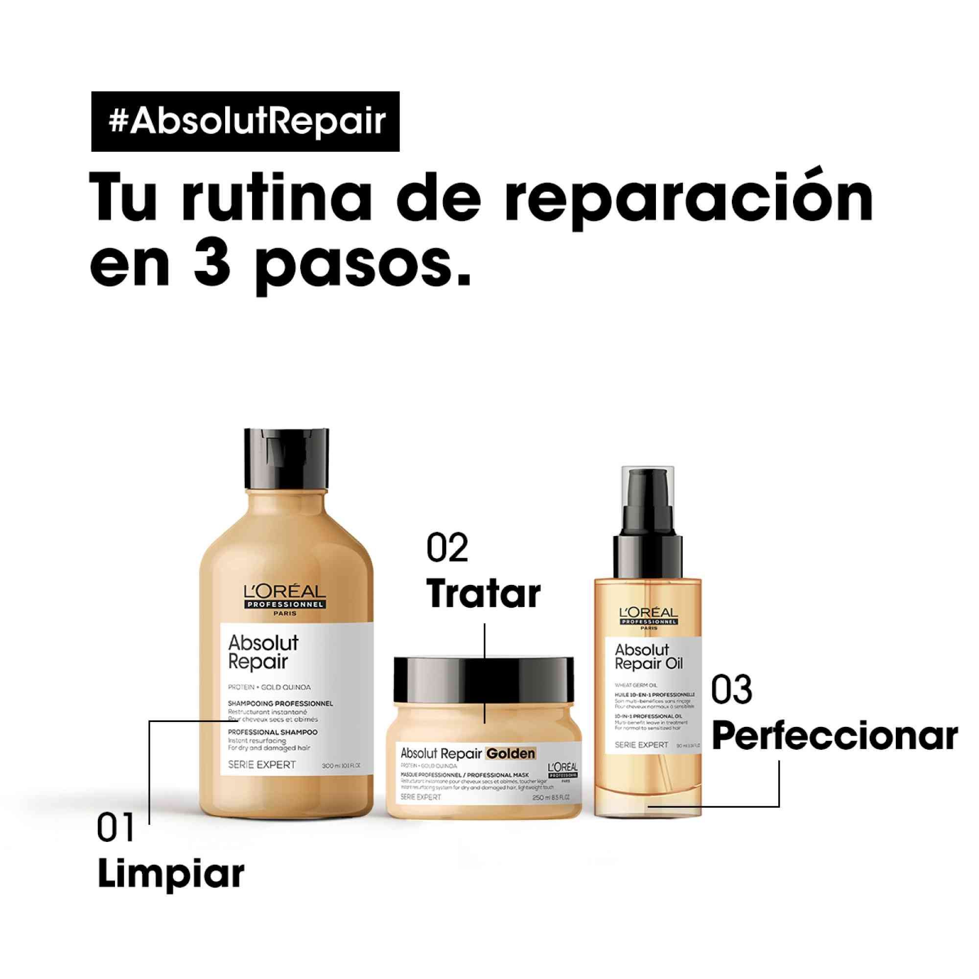 Absolut Repair Golden Zlatna maska Maske za kosu