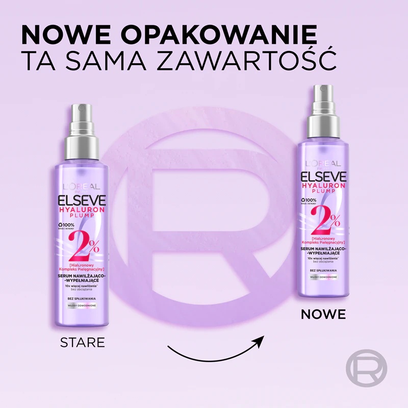 L'Oréal Paris Elseve Hyaluron Plump serum za lase s hialuronsko kislino