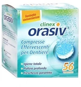 Orasiv Clinex Brausetabletten, 56 Stück, für Zahnprothesen
