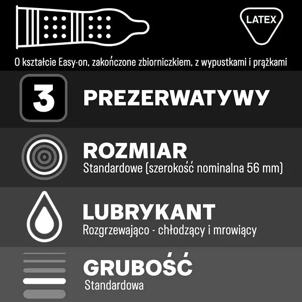 Durex Intense Prezerwatywy, 10 szt.