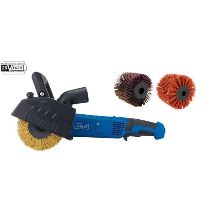 MRS1300 + 3 brosses (laiton, nylon, lanière abrasive)
