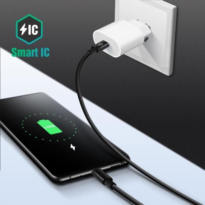Caricabatterie AVIZAR USB Type-C - 20W - Ricarica rapida - Design compatto - Sicurezza ottimizzata