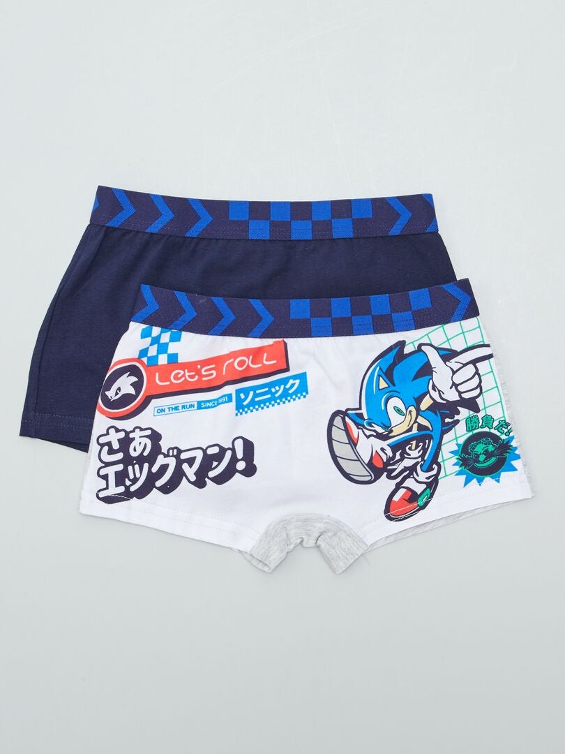 Conjunto de 2 cuecas boxer 'Sonic' 'SEGA' - AZUL