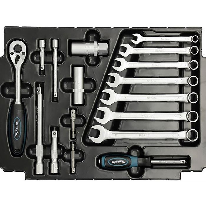 120-Piece Hand Tool Set - MAKITA - E-08713 - Chrome Vanadium Steel - MAKPAC Size 1