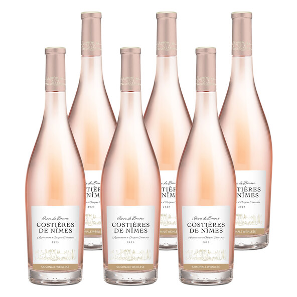 Rosé, 6 flessen van 0,75 l