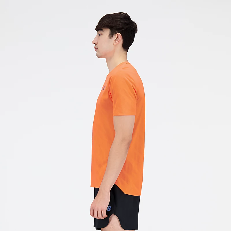 Q Speed Herren-T-Shirt mit Jacquard-Muster und kurzen Ärmeln – Neon-Libelle