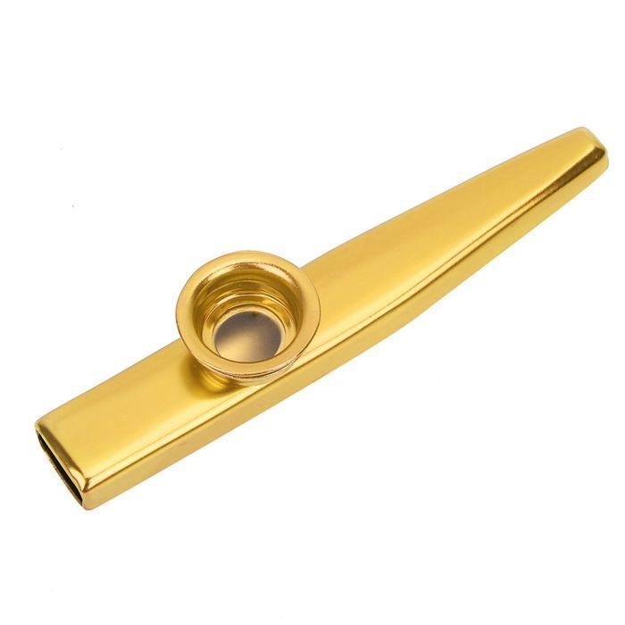 Kazoo en métal, Kazoo Instrument En Alliage D'aluminium, Facile à Apprendre pour enfants,  doré