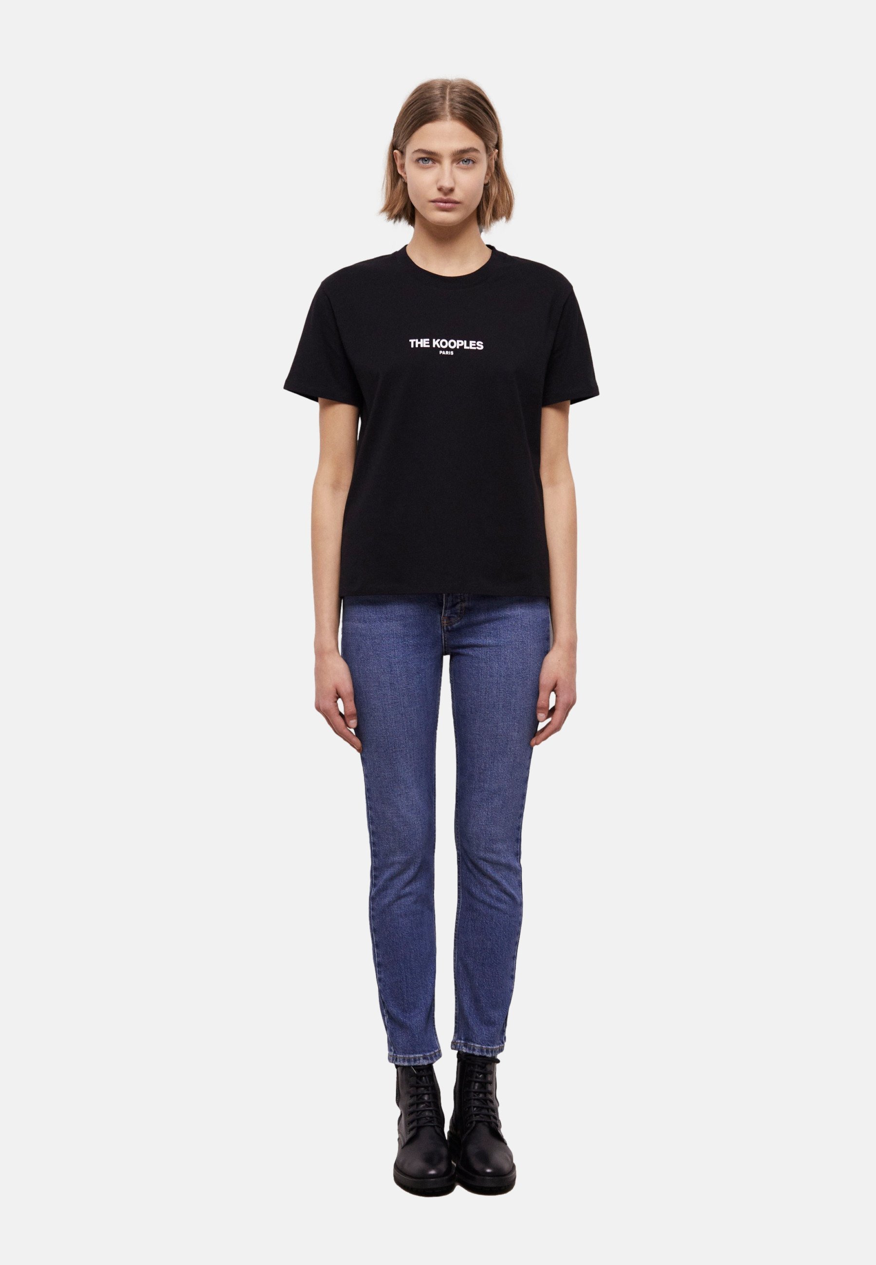 T-shirt a maniche corte The Kooples - stampata - nera