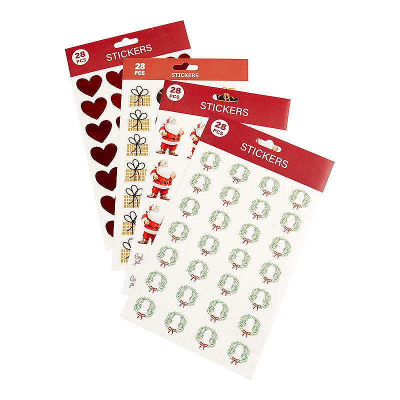 Kerststickers voor thuis, 2 vellen