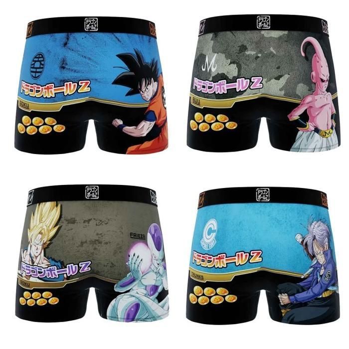 Boxer da uomo FREEGUN Dragon Ball Z, confezione da 4