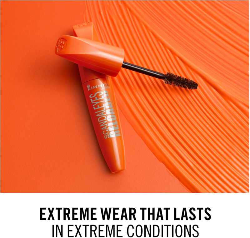 Máscara Rimmel ScandalEyes Reloaded para cílios com volume máximo