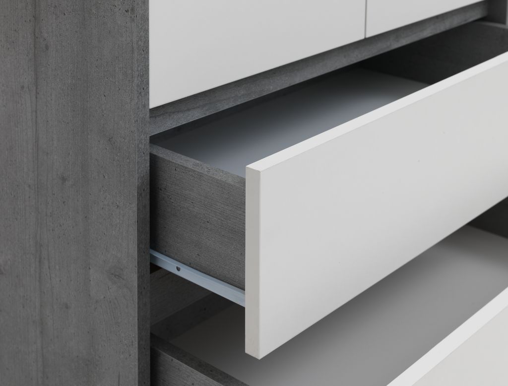 BILLUND BILLUND skrinka 80x193 biela/betón