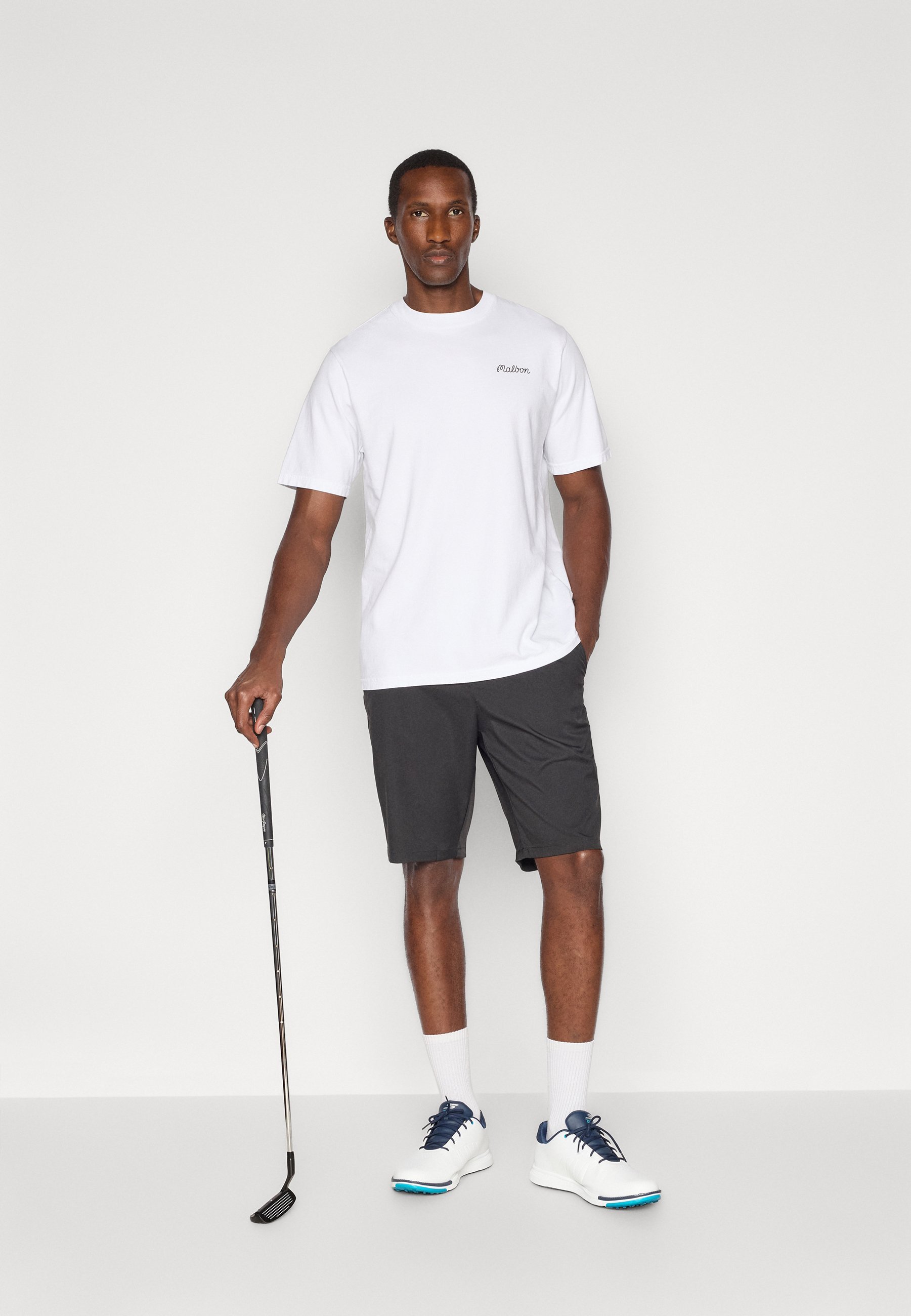 T-shirt Malbon BERMUDA BALDWIN - T-shirt imprimé - blanc