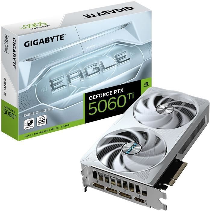 Scheda grafica - GIGABYTE - GeForce RTX 5060 Ti EAGLE OC ICE 16G