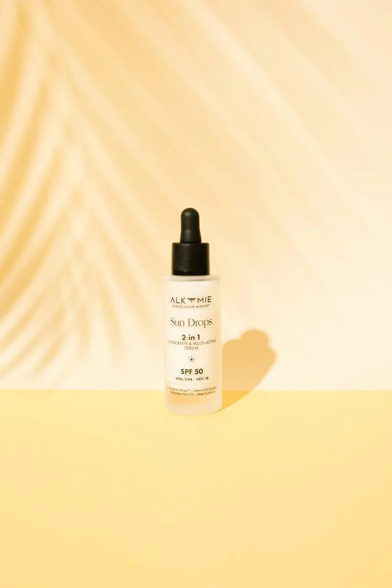 Alkmie Sun Drops SPF 50 2w1 Ochrona Przeciwsłoneczna i Multiaktywne serum