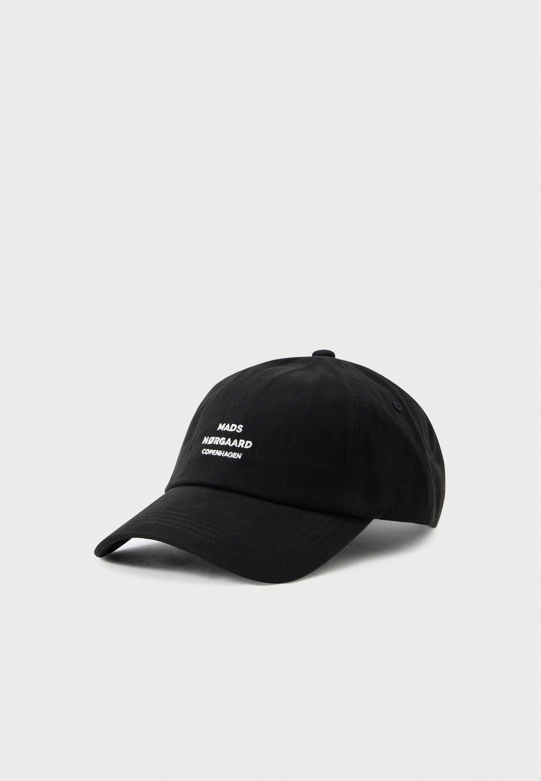 Mads Nørgaard SOFT TWILL CASH UNISEX - Boné - preto