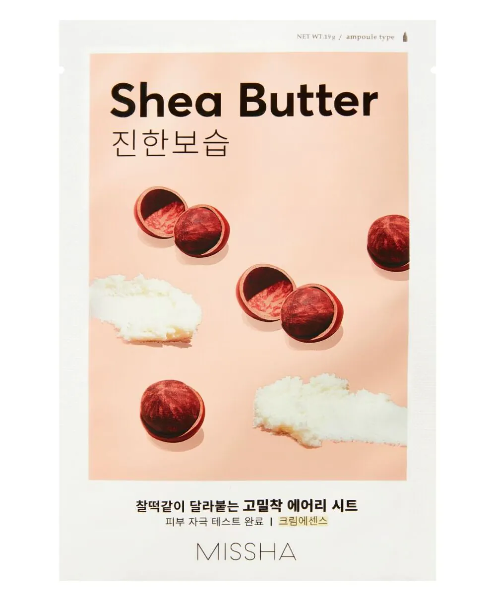 Missha Airy Fit Maska w płachcie, Shea Butter