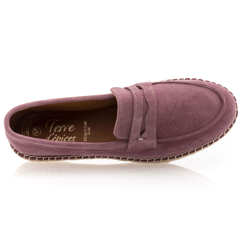 Lila Damen-Loafer/Bootsschuhe