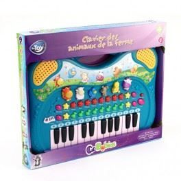 Piano musical - Animales de granja - 701705402 - 8 canciones - 6 sonidos de animales - 8 tempos