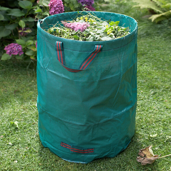 Sac pliabil pentru deșeuri de grădină, 272 l, set de 3