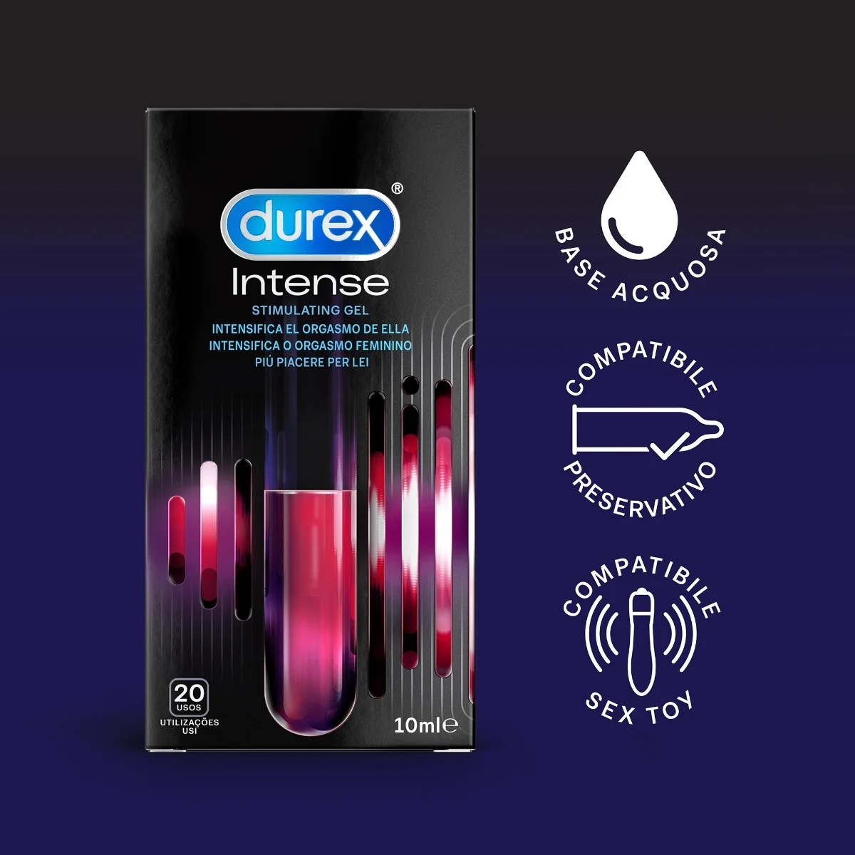 DUREX Durex Intense Orgasmic Gel für Frauen, 10 ml, intensiviert das sexuelle Erlebnis