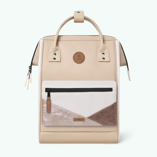 Cabaia Adventurer Mittelgroßer Rucksack Arcachon Beige