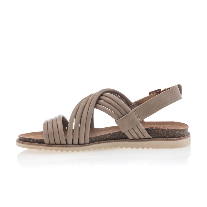 Beige sandaler / sko med åpen tå til dame