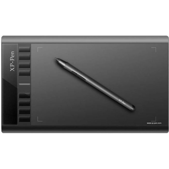 Mesa digitalizadora XP-PEN Star03 V2 de 12 polegadas com caneta passiva, 8192 níveis de sensibilidade à pressão e 8 teclas de atalho.