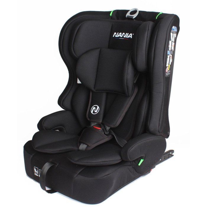 Siège auto - NANIA - LIMA - Groupe 1/2/3 - 76-150 cm - Isofix - I-Size - Réducteur - Noir