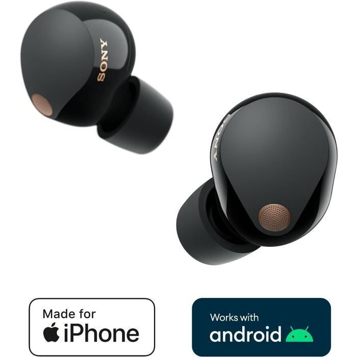 Écouteurs sans Fil - Sony - WF-1000XM5 - Réduction de Bruit - 36 Heures d'autonomie - Bluetooth Multipoint