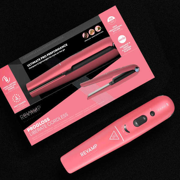 Îndreptător de placă compact fără fir Revamp Progloss - Pink Power
