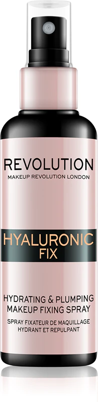 Revolution Hyaluronic Fix Spray hidratante e volumizador para fixação de maquiagem