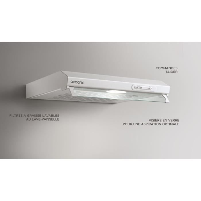 Campana extractora OCEANIC OCEAHT205W - 60 cm