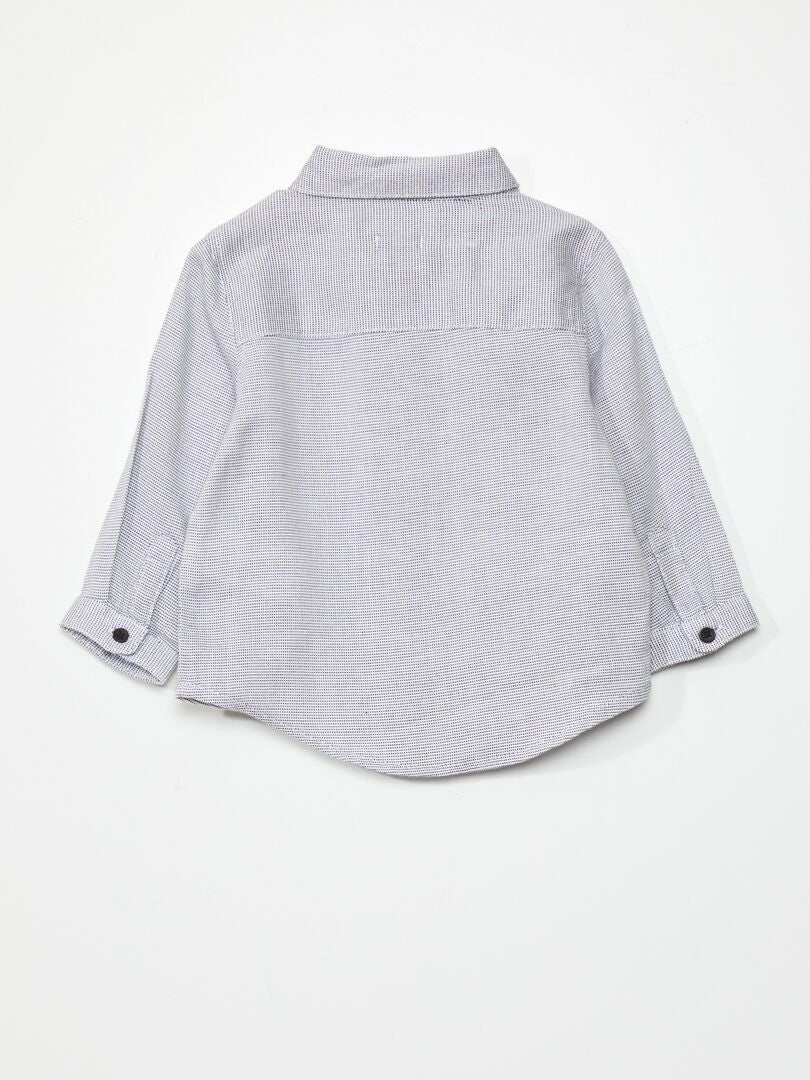 Pantaloni + cămașă + papion - 3 piese - negru