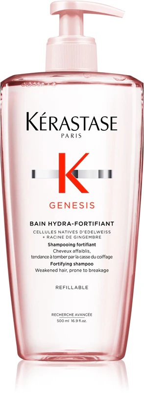 Kérastase Genesis Bain Hydra-Fortifiant stiprinamasis šampūnas silpniems, slinkti linkusiems plaukams