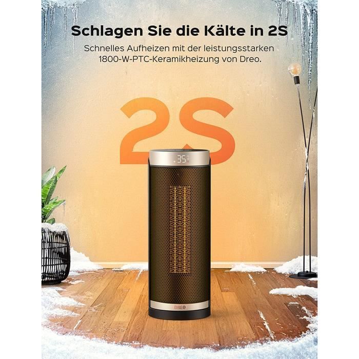 Chauffage d'appoint - Solaris - Slim H3 - 1800 W - Télécommande - Céramique