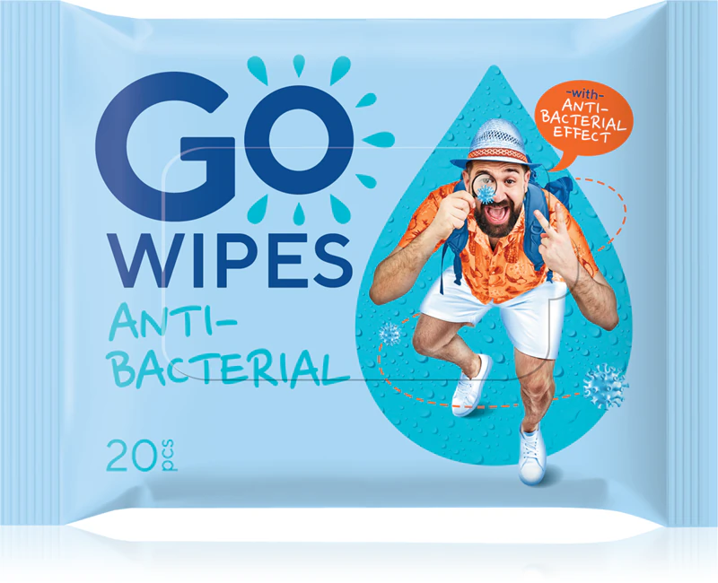 GoWipes Antibakteriálne osviežujúce vlhčené obrúsky s antibakteriálnymi vlastnosťami