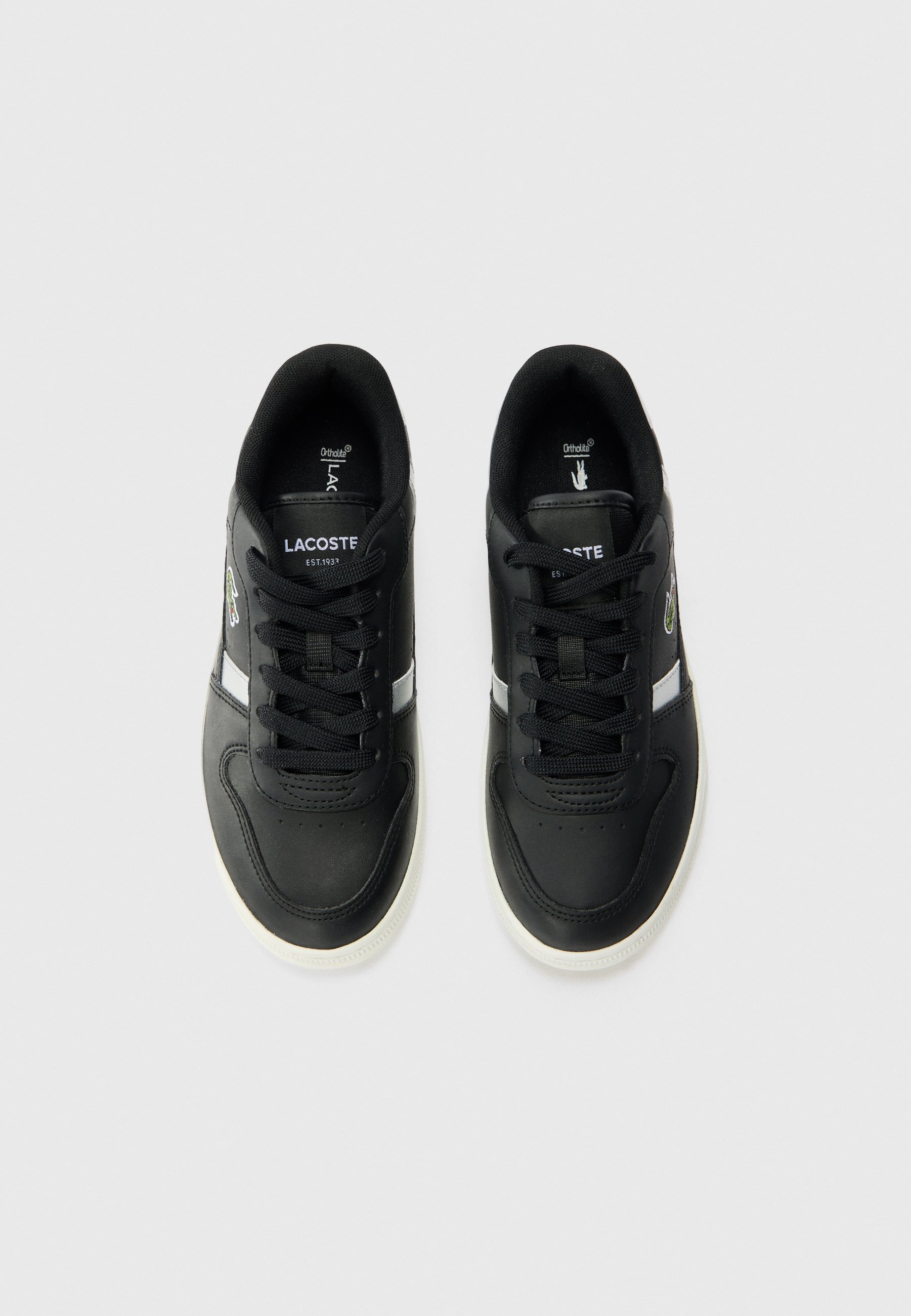 Lacoste JUNIOR T-CLIP SET UNISEX - Scarpe da ginnastica - nero/bianco sporco