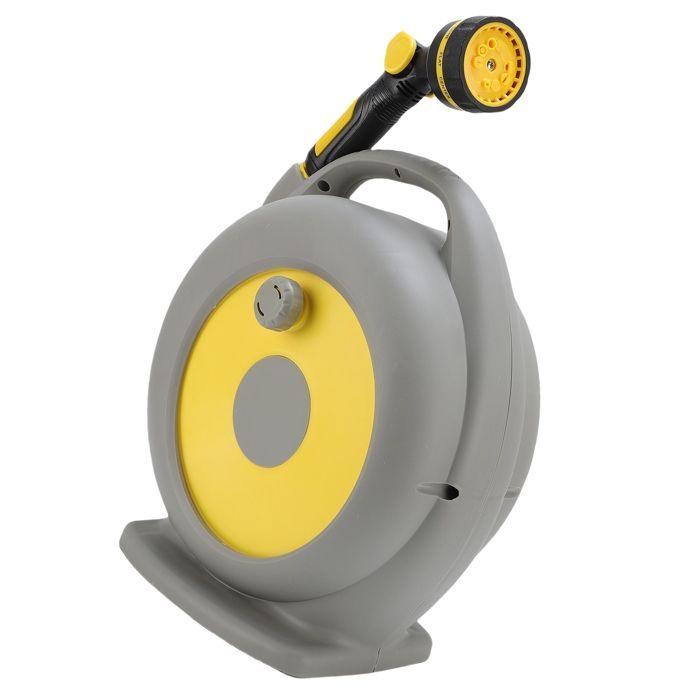 Garden hose reel - SHIPENOPHY - Retractable - Plastic - Portable - Garden