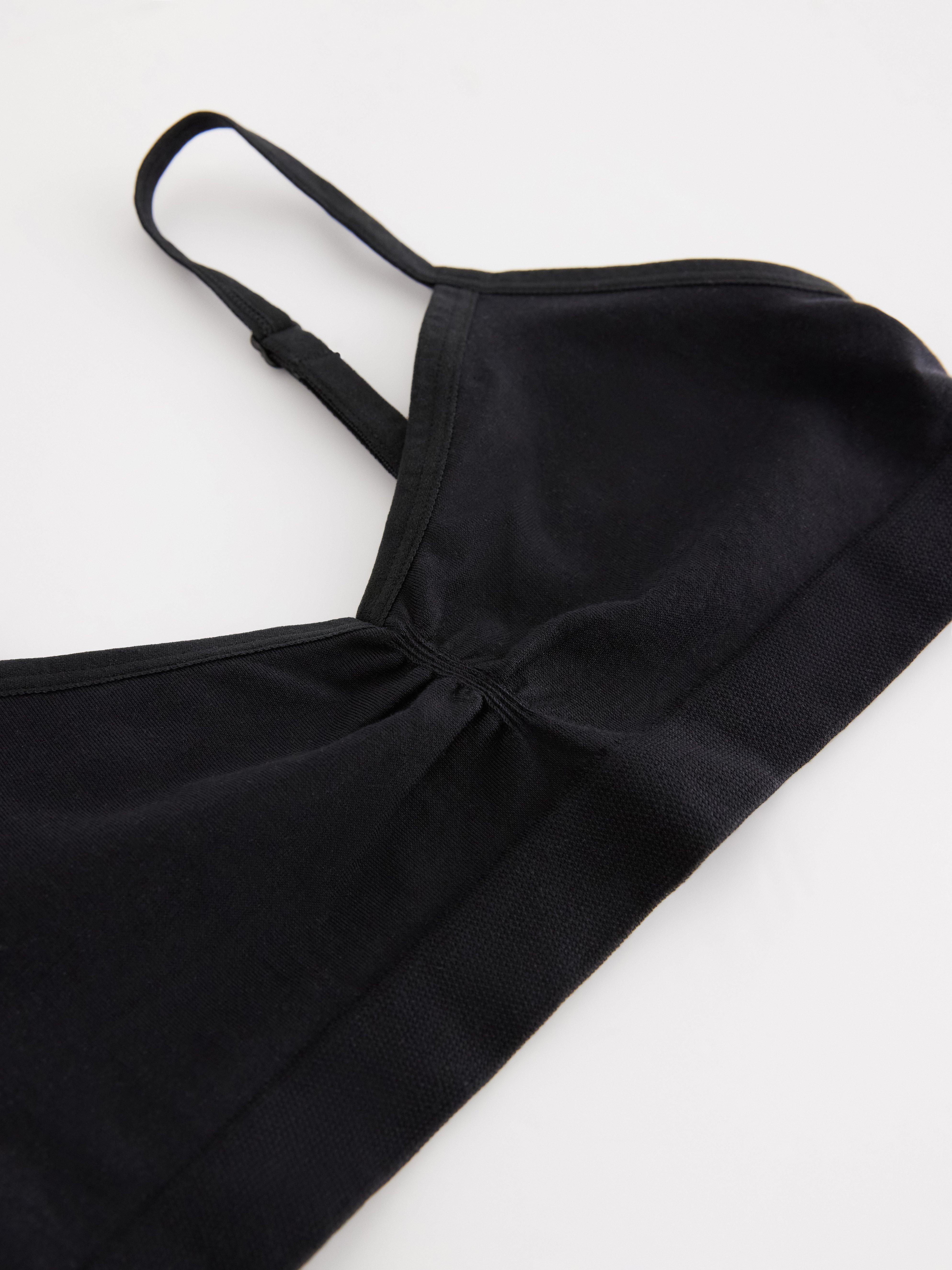 Seamless kort topp Black