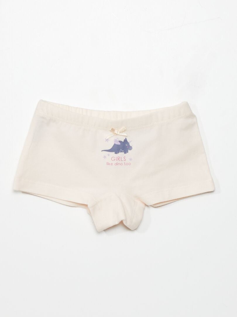 Conjunto de 2 camisetas + 3 calças culote + 1 sacola com cordão - 6 peças - dinossauro