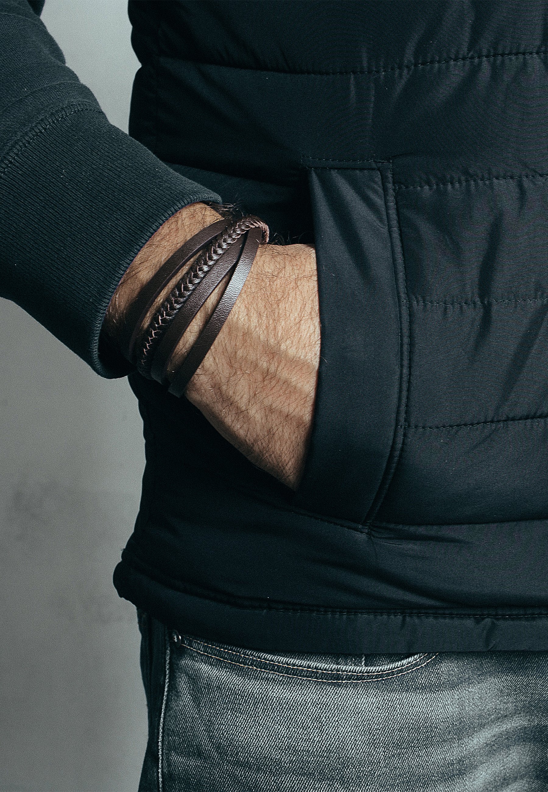 Bracelet Akitsune PATHFINDER - noir/marron