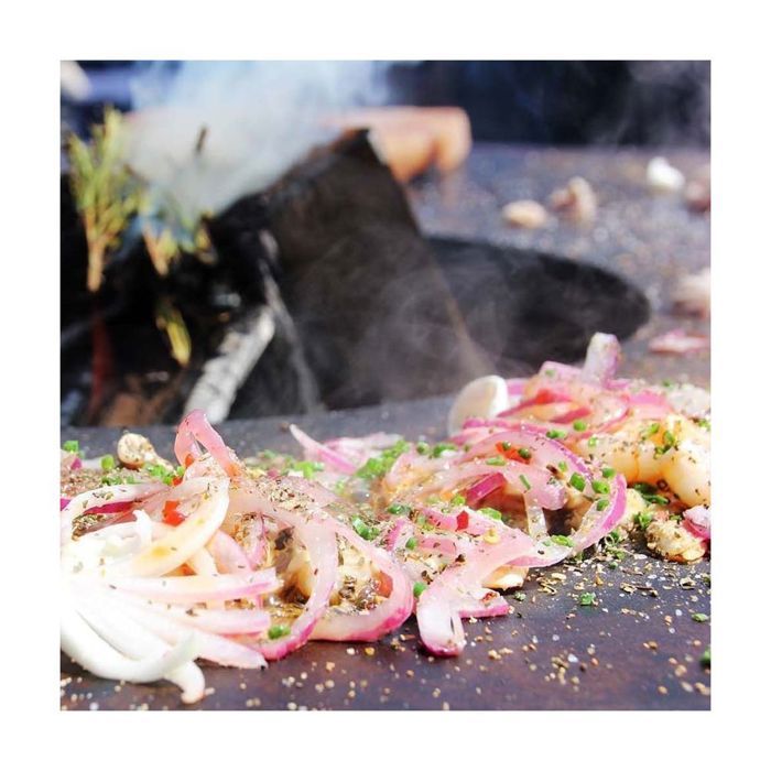 Barbecue brasero en acier  Carus Diamètre 82 cm Hauteur 80 cm
