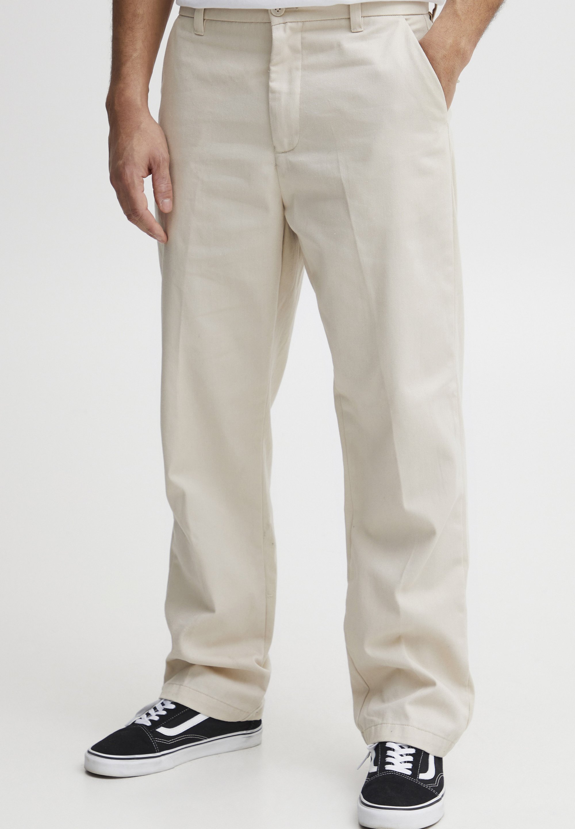 Effen SDALANN STRAIGHT FIT - Broek - havermoutkleur
