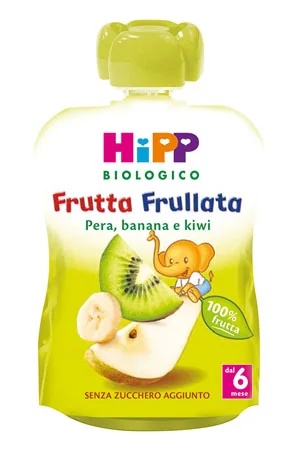 Purê de frutas orgânico HIPP Hipp, pera, banana e kiwi, 90g